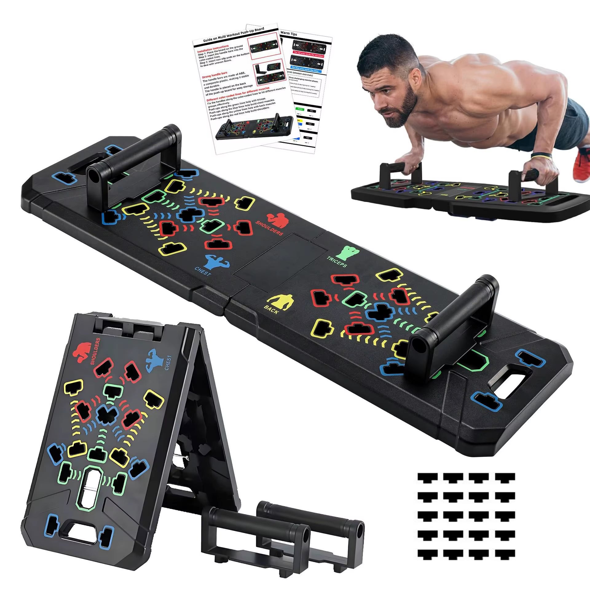 PushMax Pro™ – Color-Coded Total Upper Body Trainer Board